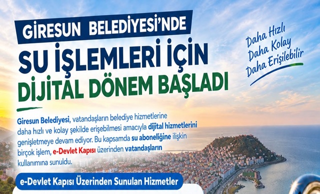 Giresun Belediyesi'nde Dijital Dönem Başladı